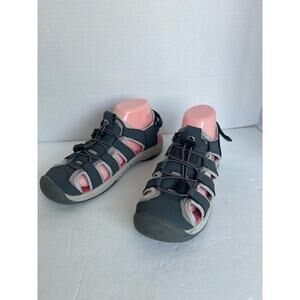 Eddie Bauer Sarah Walking Gray Pink Hiking Sport Water Flat Closed Toe Sandals 8